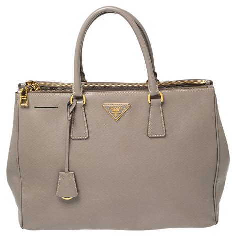 PRADA Saffiano Lux Large Tote Argilla